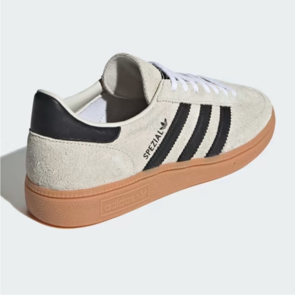 ADIDAS Handball Spezial Aluminum/ Black Suede Women’s Sneakers 8.5 NEW - Picture 2 of 9
